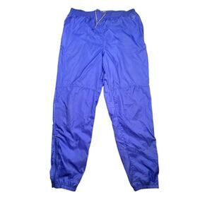 Nike Windbreaker Track Pants Size M 90’s Gray Tag Jogger Swoosh Purple Vintage